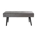 Bancă tapițată cu catifea Bonami Essentials Skiby, gri