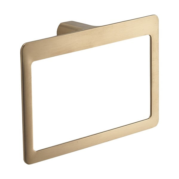 Suport pentru prosoape auriu de montat pe perete din metal Gedy Pirenei – Sapho