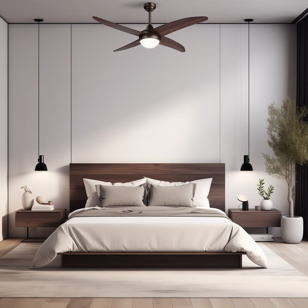 Plafonieră în culoare naturală închisă LED ø 13 cm Regal – SULION-image-2