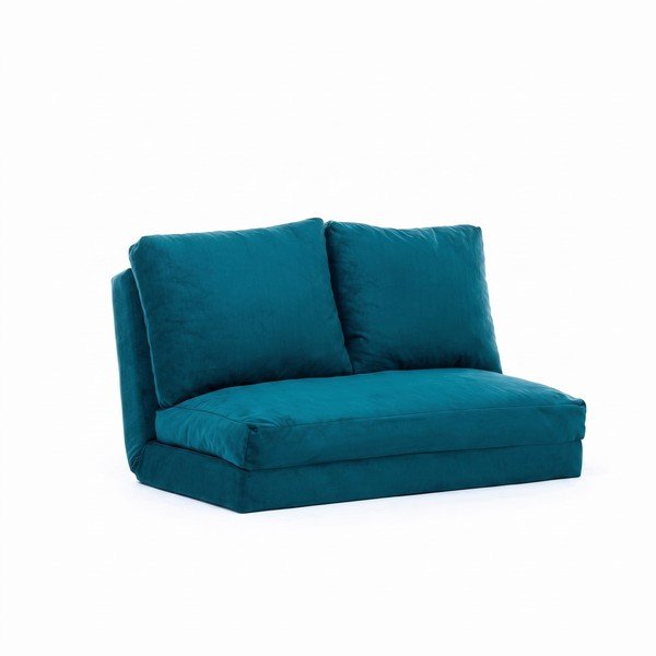 Canapea în culoarea petrolului extensibilă 120 cm Taida – Balcab Home