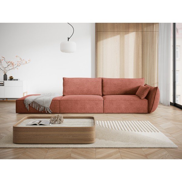 Șezlong roșu (cu colț pe partea dreaptă) Vanda – Mazzini Sofas-image-1