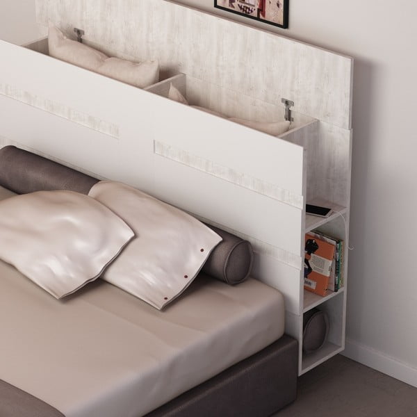 Tăblie pentru pat cu spațiu pentru depozitare Homitis Eddo-image-3