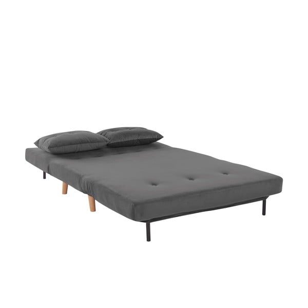 Canapea gri cu tapițerie din catifea 125 cm Magalli - Støraa-image-2