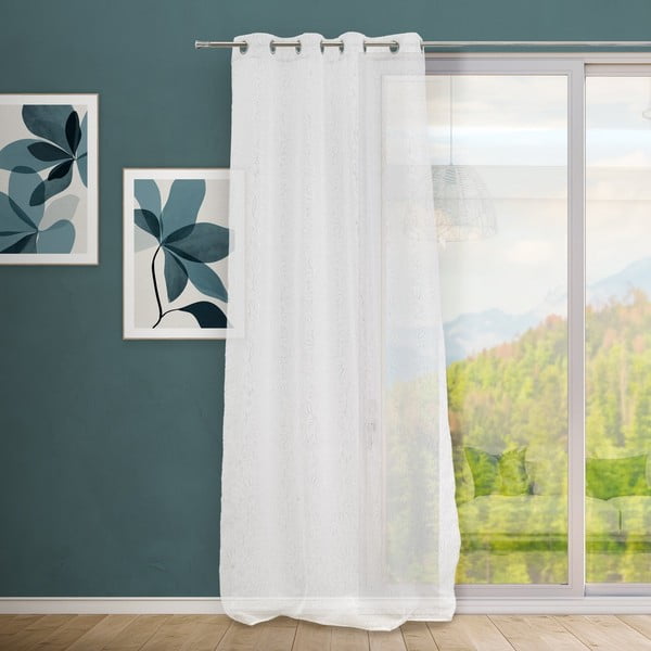 Perdea albă-argintie 140x260 cm Pucka – Casa Selección-image-1