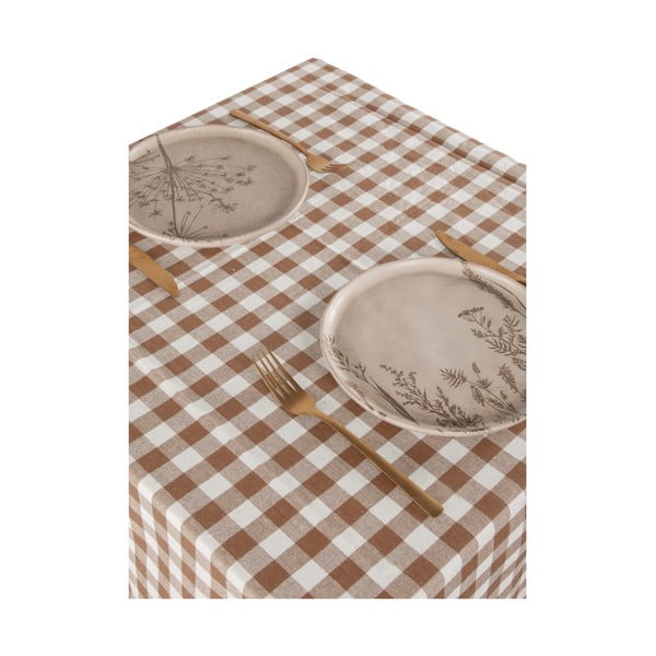 Față de masă din bumbac 150x250 cm Gingham – Tiseco Home Studio-image-1