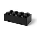 Cutie depozitare cu 2 sertare LEGO®, negru