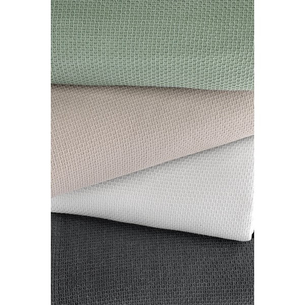 Cuvertură albă din bumbac pentru pat dublu 220x240 cm - Mijolnir-image-1