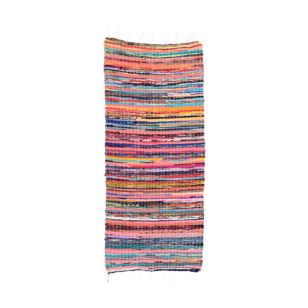 Covor din bumbac InArt Chindi, 120 x 60 cm, multicolor