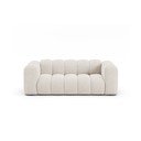 Canapea crem cu tapițerie din chenille 200 cm Lupine – Micadoni 