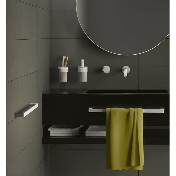 Suport pentru periuța de dinți alb de montat pe perete din sticlă Gedy Pirenei – Sapho-image-1