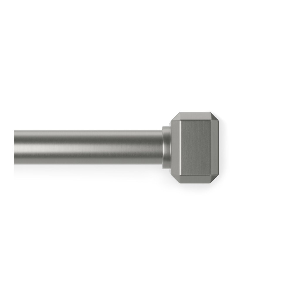 Galerie de perdea argintiu-mat extensibila din otel 107 - 305 cm Geo – Umbra