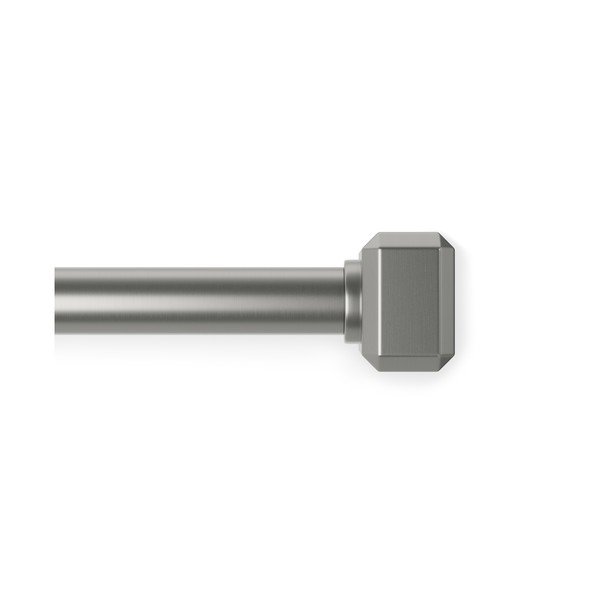 Galerie de perdea argintiu-mat extensibilă din oțel 107 - 305 cm Geo – Umbra