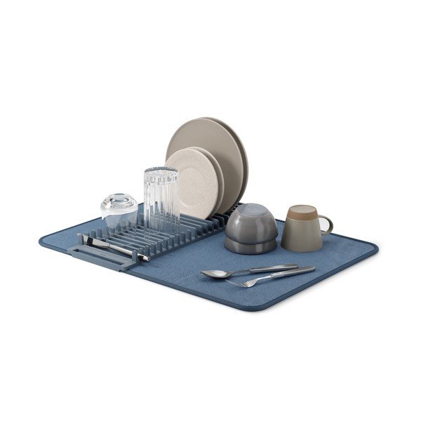 Scurgător de vase albastru din material textil 61x46 cm Udry – Umbra