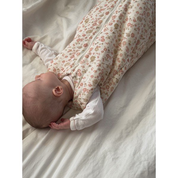 Sac de dormit pentru copii, bej din bumbac organic 45x87 cm Augusta – Cam Cam Copenhagen-image-1