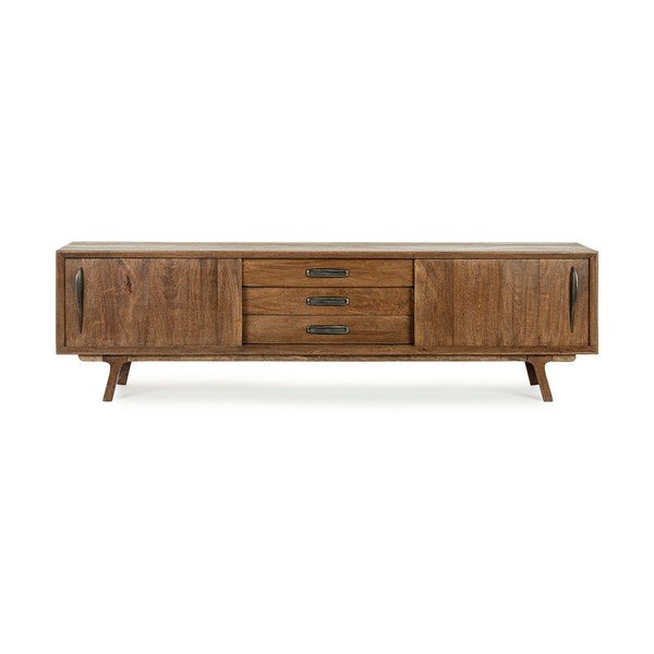 Comodă TV în culoare naturală din lemn de mango 200x60x43 cm Sherman – Bizzotto-image-3