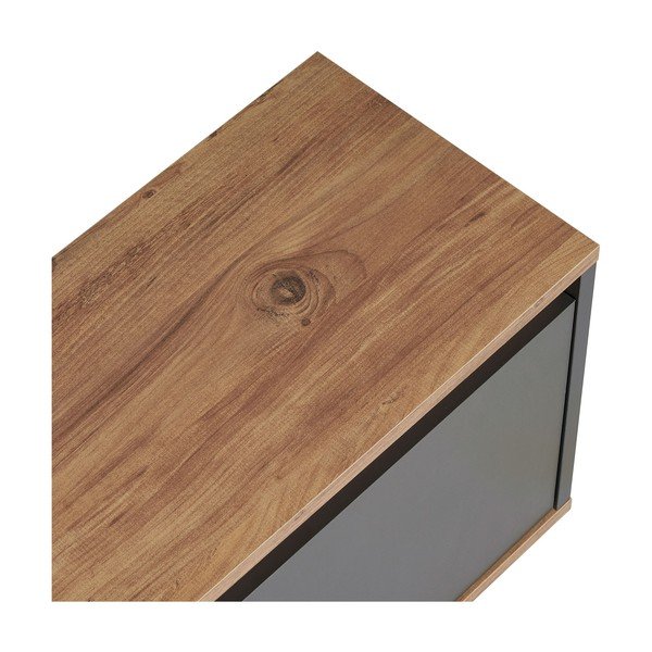 Comodă TV gri antracit 160x42x30 cm Sentinel – Kalune Design-image-4