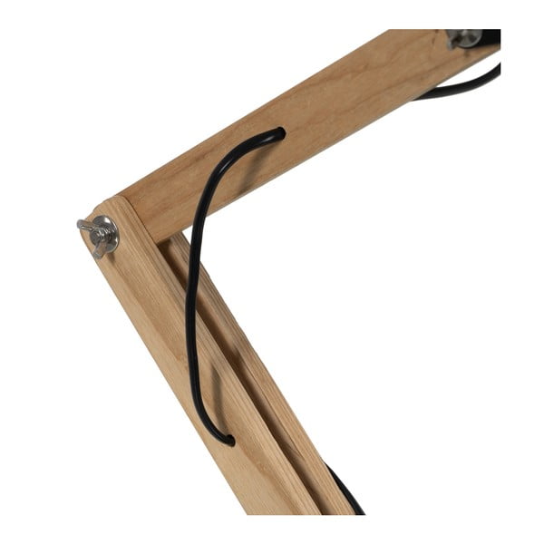 Veioză neagră/în culoare naturală cu abajur din metal (înălțime 55 cm) – Ixia-image-4