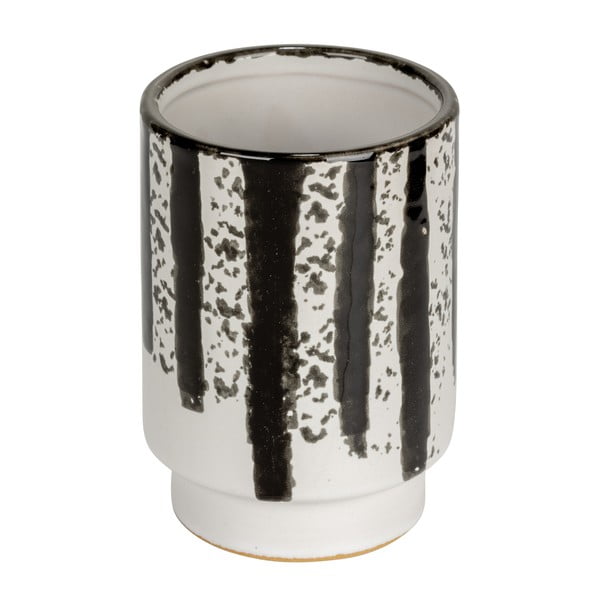 Suport pentru periuța de dinți alb-negru din ceramică Subiza – Wenko