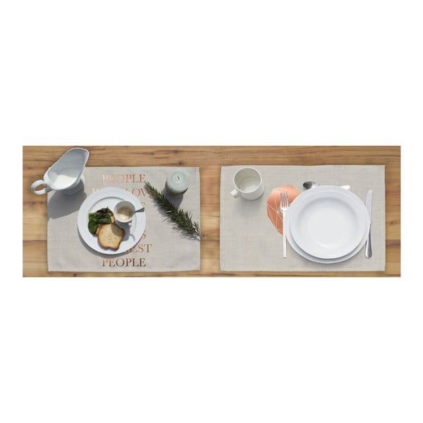 Set 2 suporturi farfurii Really Nice Things Copper Heart-image-3