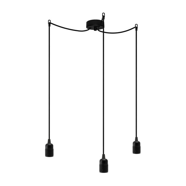 Lampă de tavan 3 cabluri Bulb Attack Uno, negru