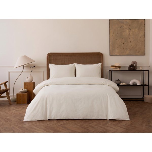 Lenjerie de pat bej din bumbac satinat pentru pat dublu, extinsă 240x220 cm Elegant – Mijolnir-image-1