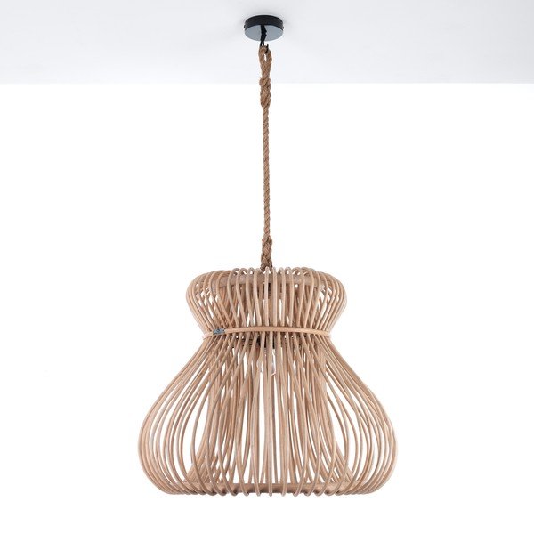 Lustră ø 60 cm în culoare naturală cu abajur din ratan Tinggi - Tomasucci-image-3