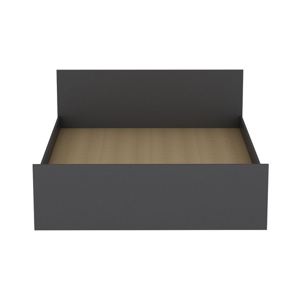 Pat matrimonial gri antracit 160x200 cm Kale – Kalune Design-image-2