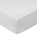 Cearceaf alb din bumbac percal cu elastic 90x190 cm Cotton Percale – Bianca