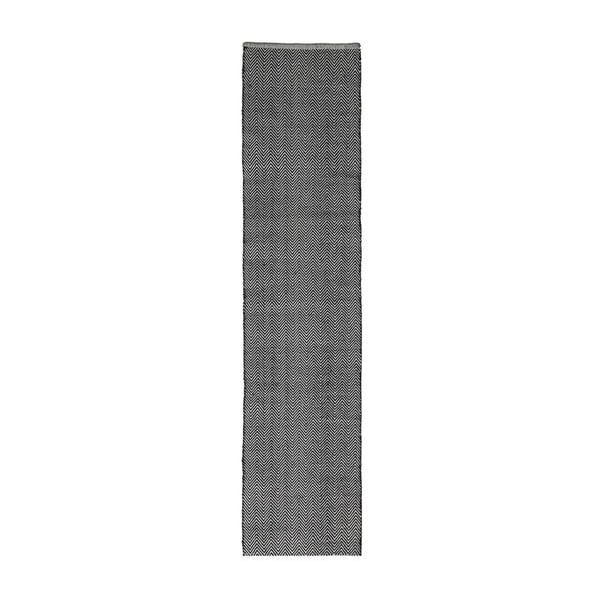 Covor traversă din bumbac țesut manual, Webtappeti Zic Zac, 55 x 170 cm