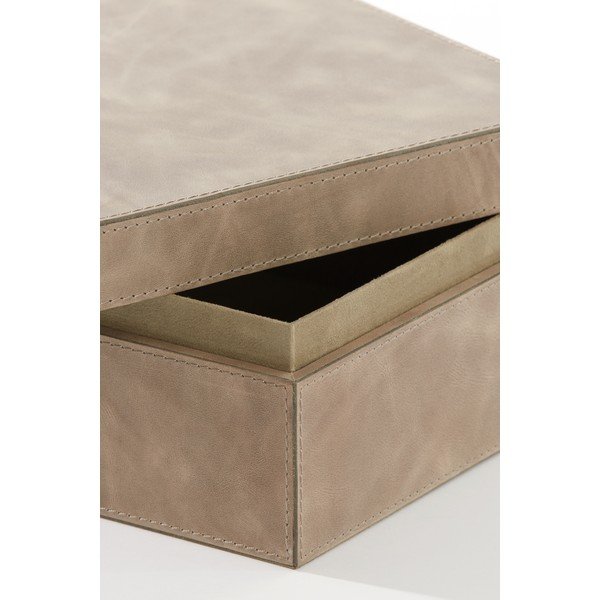 Cutii de depozitare din piele cu capac/decorative 3 buc. Kae – Light & Living-image-4