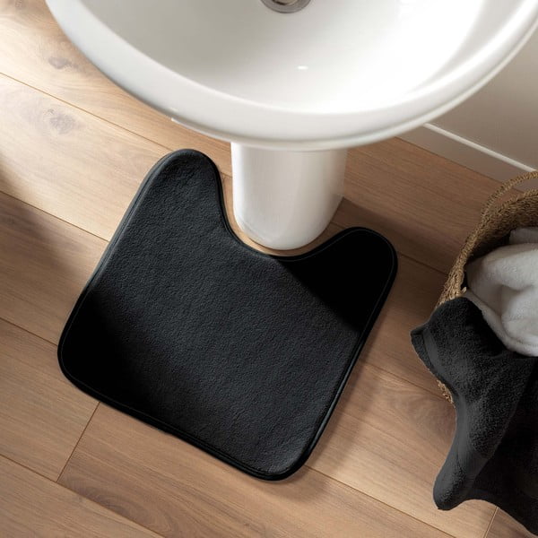 Covoraș de baie negru pentru WC 45x45 cm Vitamine – douceur d'intérieur-image-1
