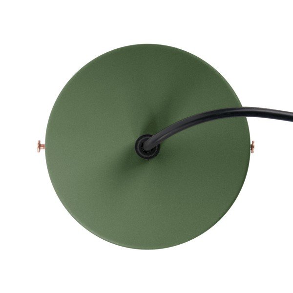 Lustră Leitmotiv Mingle, ⌀ 21 cm, verde cu detalii arămii-image-1