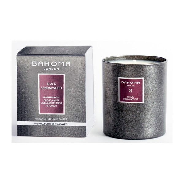 Lumânare parfumată Bahoma London, aromă de lemn de santal, 75 ore