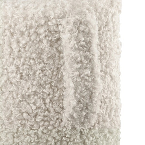 Taburet bej cu tapițerie din țesătură bouclé Teddy – Blomus-image-3