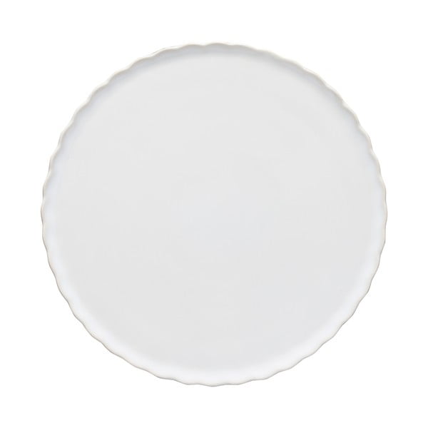 Tavă din gresie ceramică pentru desert Casafina Forma, ⌀ 20 cm, alb