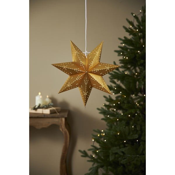 Decorațiune luminoasă de Crăciun de culoare aurie ø 45 cm Classic - Star Trading-image-3