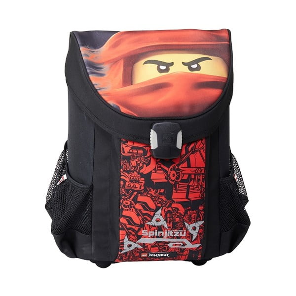 Set cu 3 piese pentru școală: ghiozdan, penar și sac LEGO® Ninjago Easy, roșu-image-2