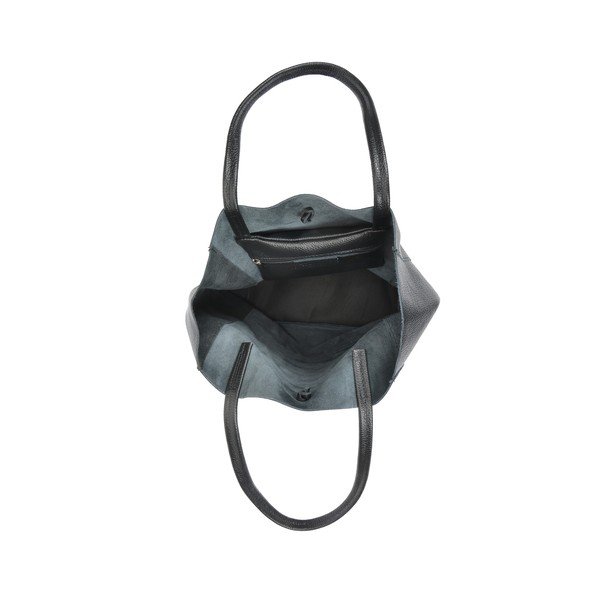 Geantă din piele Sofia Cardoni Easy, negru-image-2