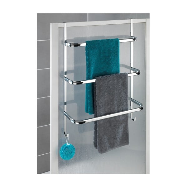 Suport pentru prosoape Wenko Towel Holder Chrome, 21 x 54 cm, argintiu-image-1