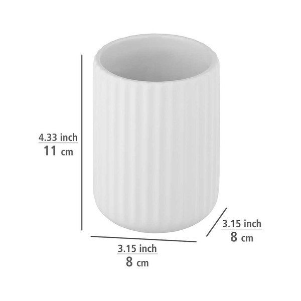 Set de accesorii de baie alb din ceramică Belluno – Wenko-image-3