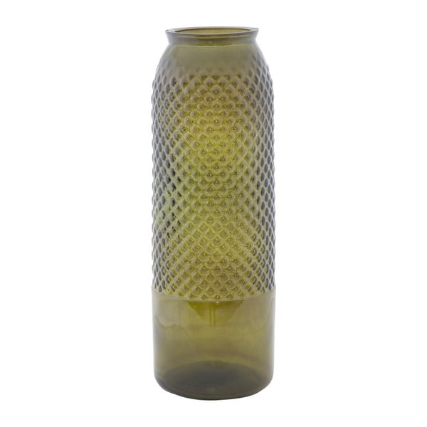 Vază din sticlă reciclată Mauro Ferretti Bolt, ⌀ 15 cm, verde