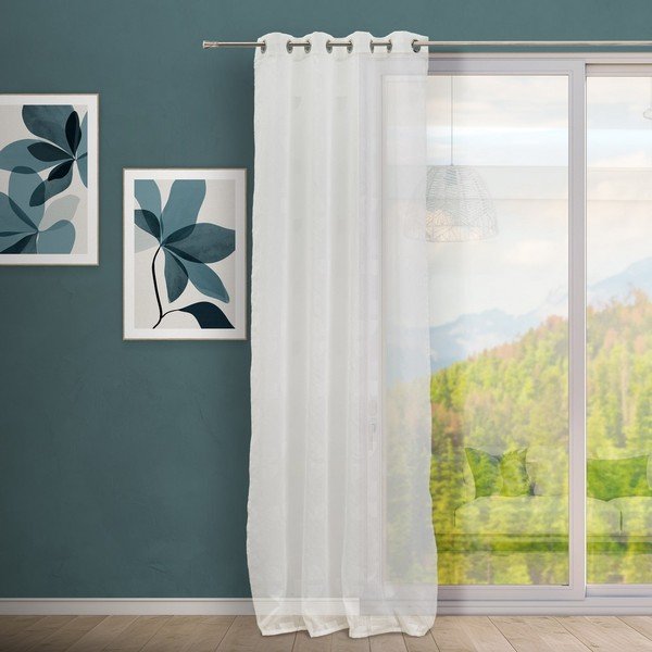 Draperie albă din jacquard 140x260 cm Mid Century – Casa Selección-image-1