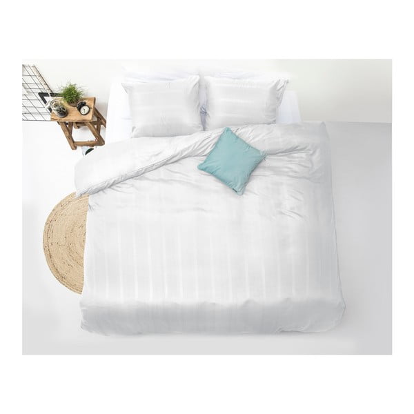 Lenjerie de pat din micropercal Sleeptime Satin Montreal, 240 x 220 cm, alb