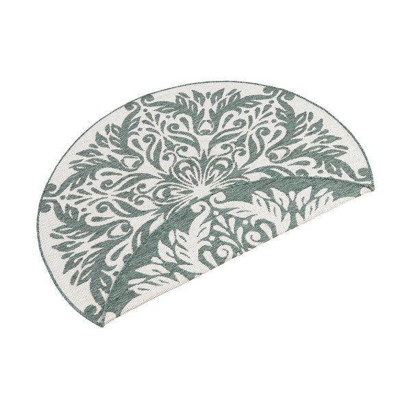 Covor adecvat pentru exterior NORTHRUGS Madrid, ⌀ 140 cm, verde-crem-image-3