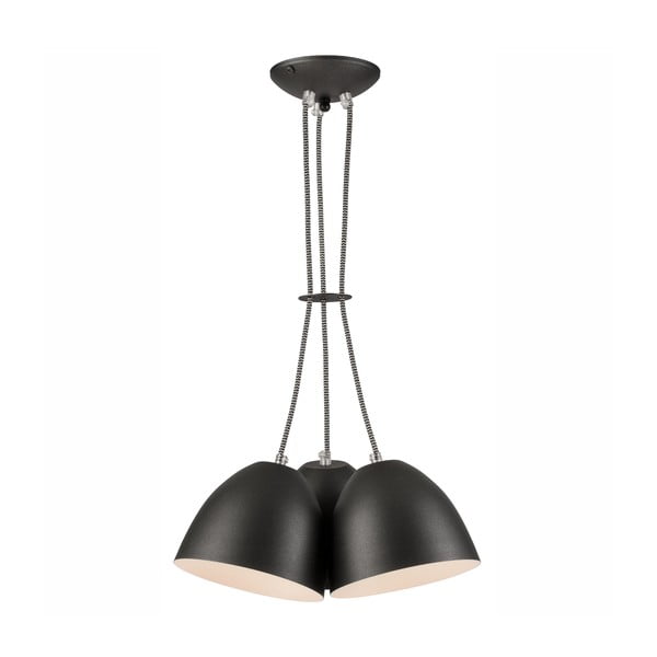 Lustră neagră cu abajur din metal - LAMKUR