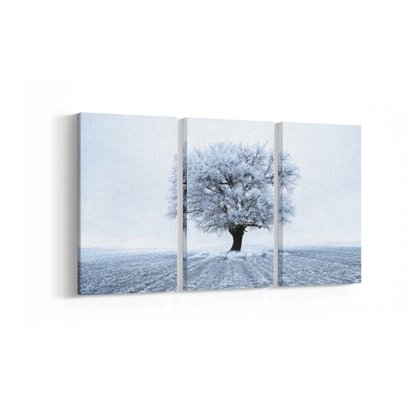 Set 3 tablouri Winter Tree, 30 x 60 cm