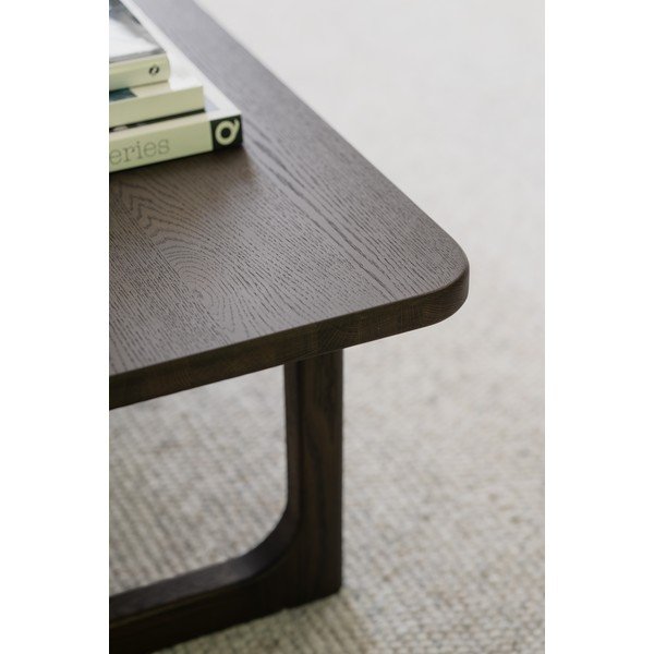 Măsuță de cafea în culoare naturală închisă cu blat cu aspect de lemn de stejar 50x103 cm Driscoll – Rowico-image-3
