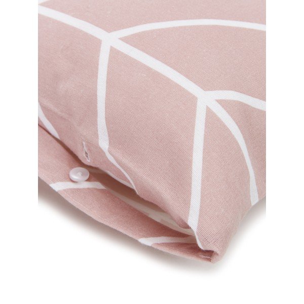 Set de 2 fețe de pernă decorative din flanelă Westwing Collection Yule, 40 x 80 cm, roz-image-2