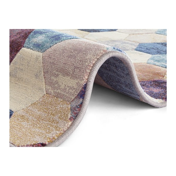 Covor Elle Decoration Arty Manosque, 80 x 150 cm, albastru - violet-image-2