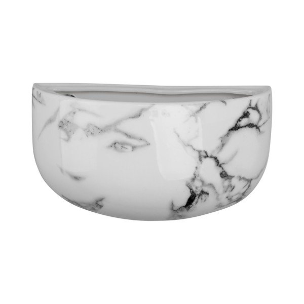 Ghiveci de perete din ceramică în decor de marmură PT LIVING Oval-image-2